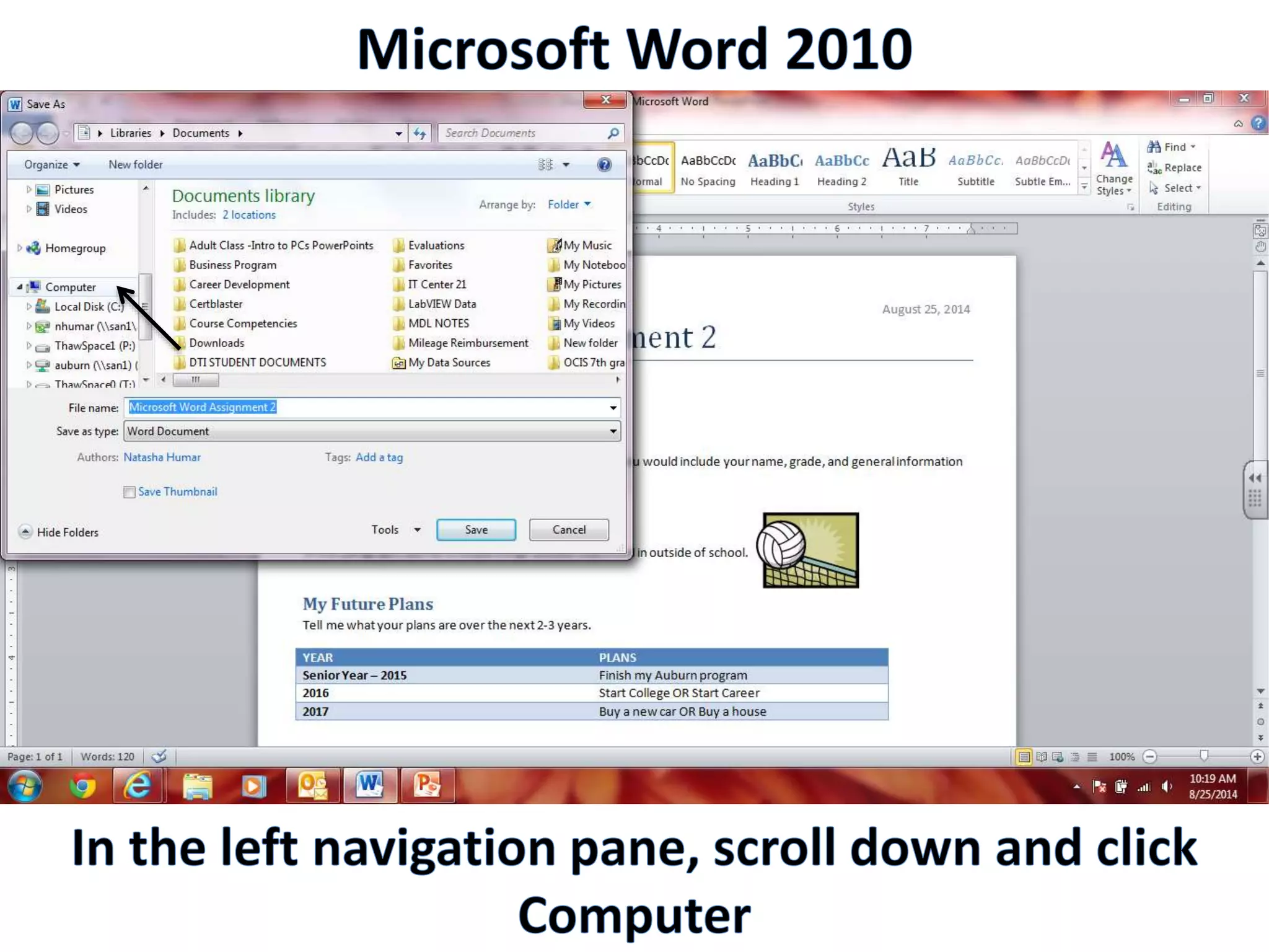 Productivity Programs - Word 2010