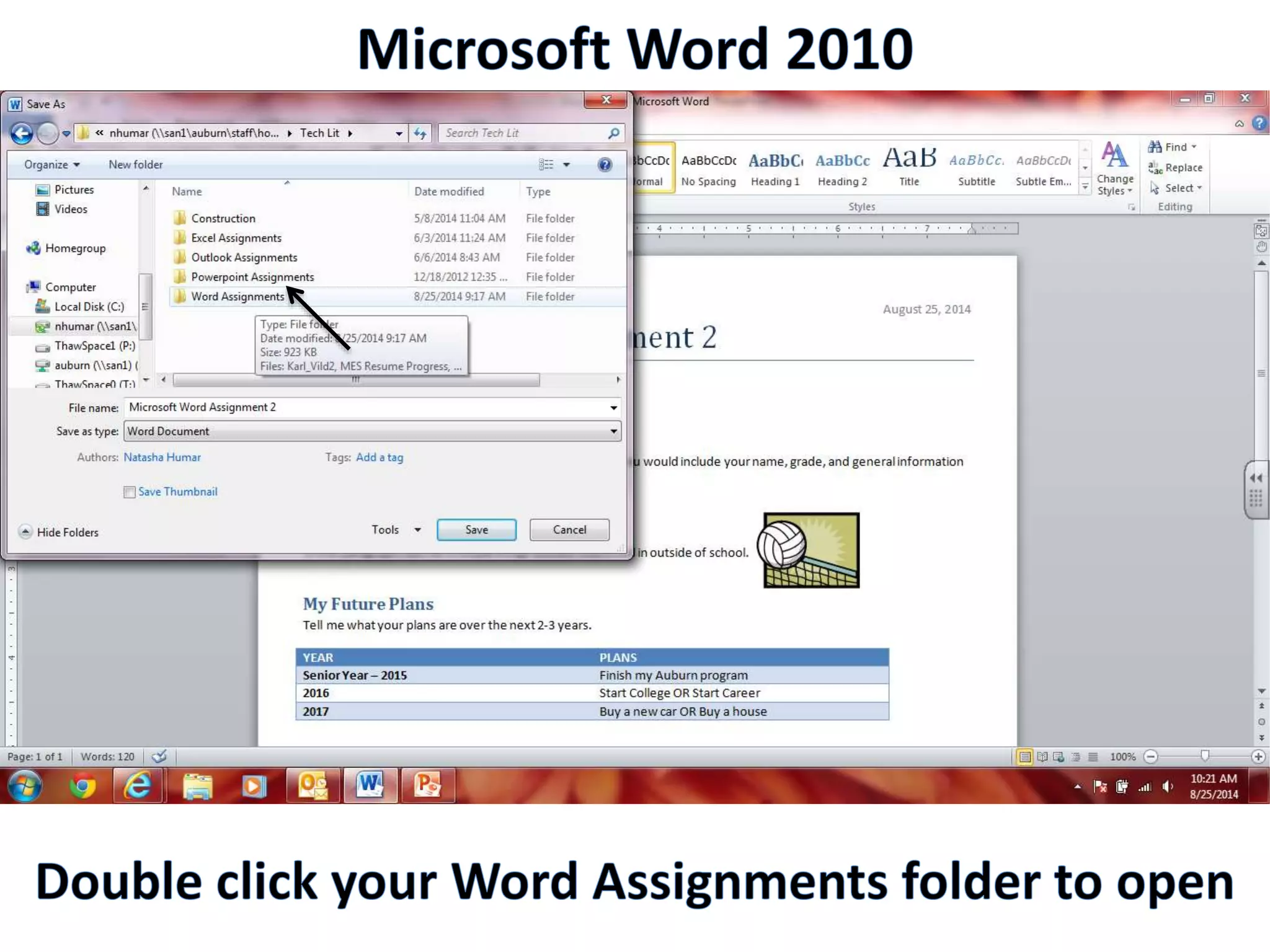 Productivity Programs - Word 2010