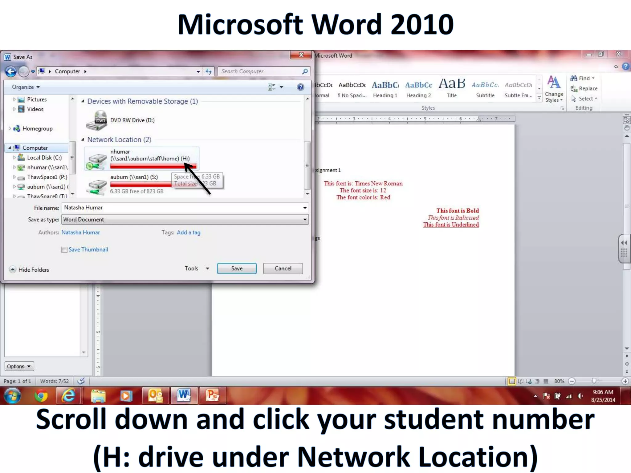 Productivity Programs - Word 2010