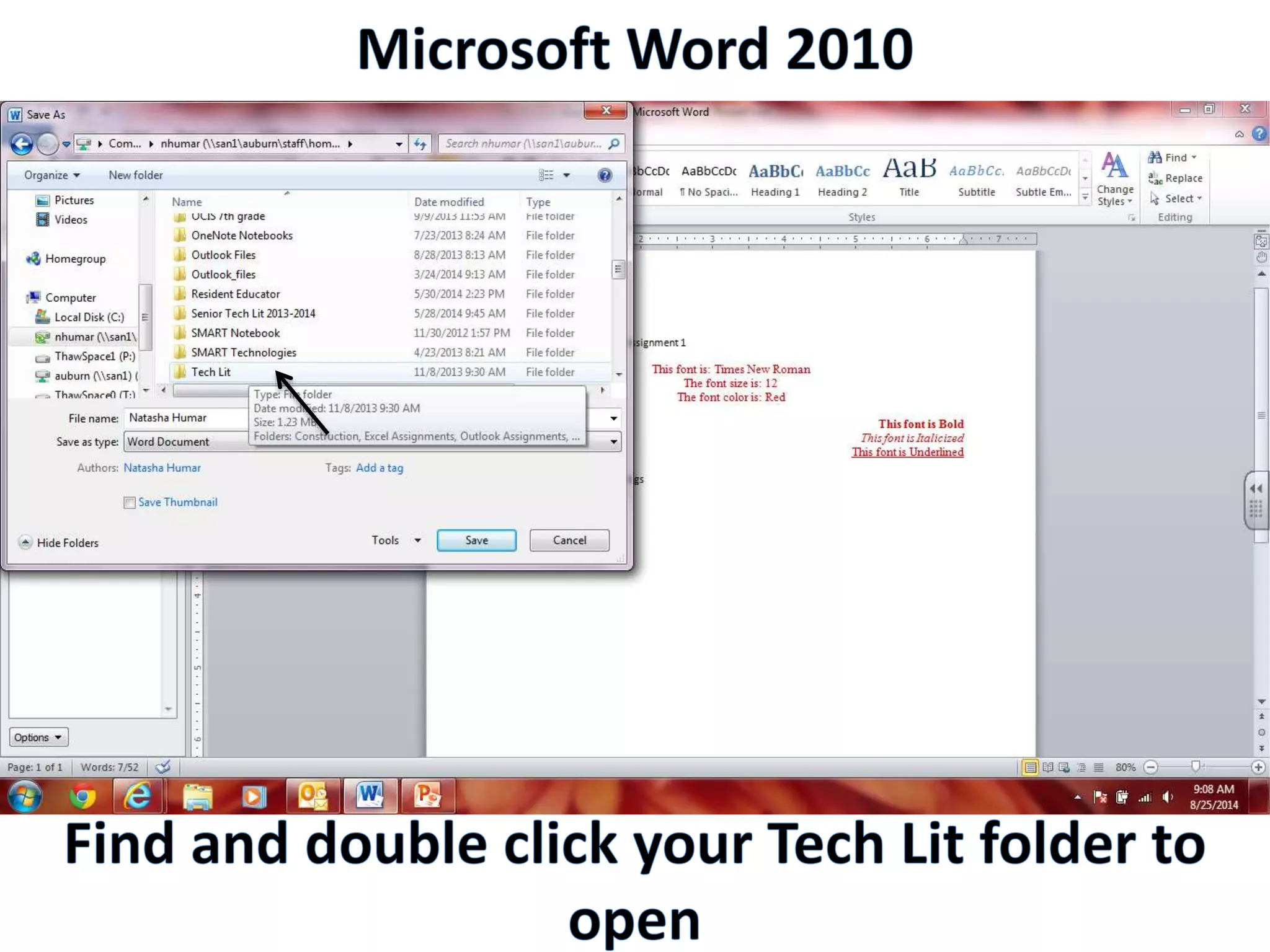 Productivity Programs - Word 2010