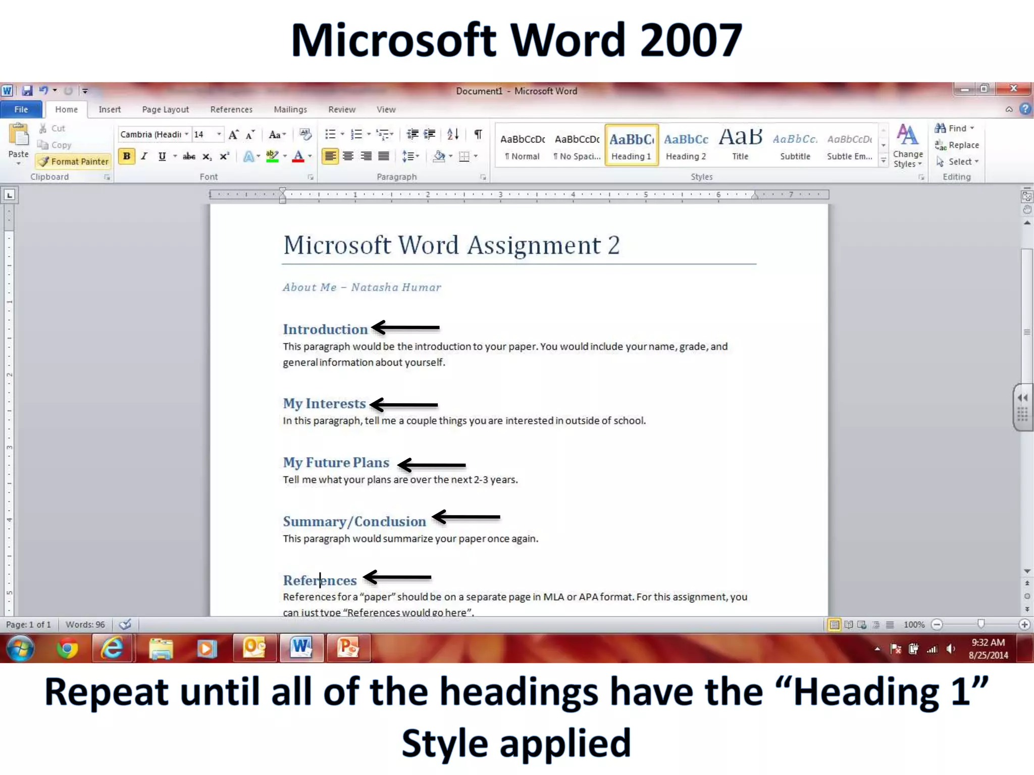 Productivity Programs - Word 2010