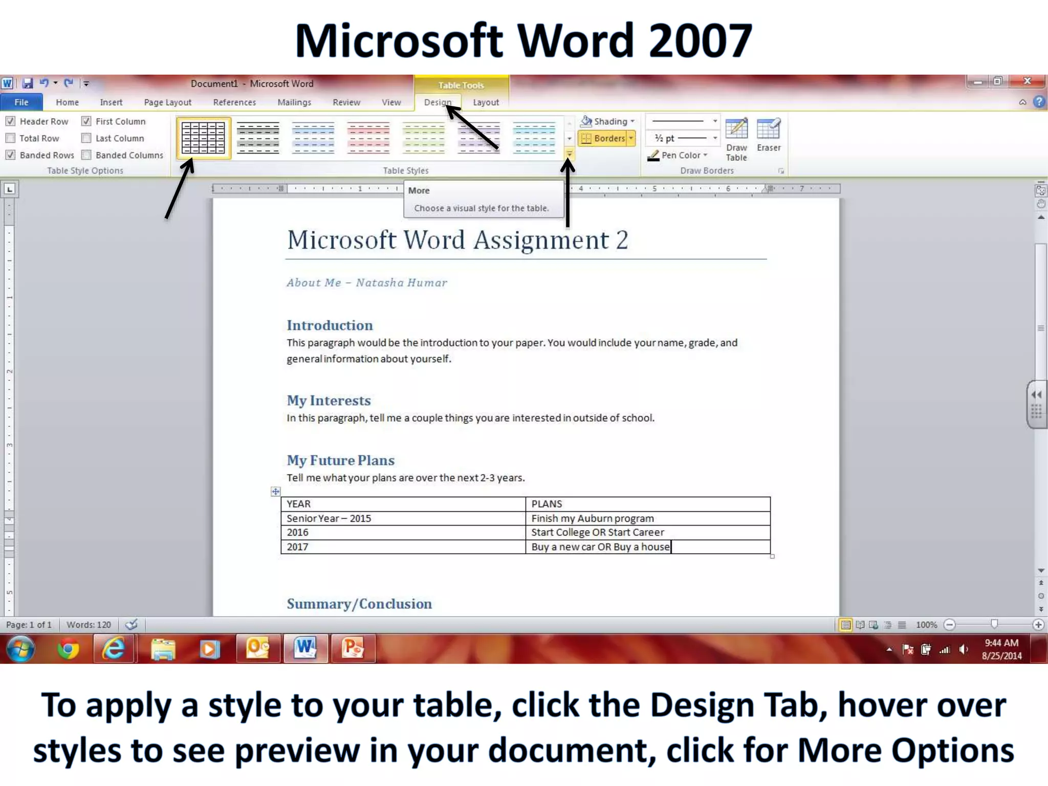 Productivity Programs - Word 2010