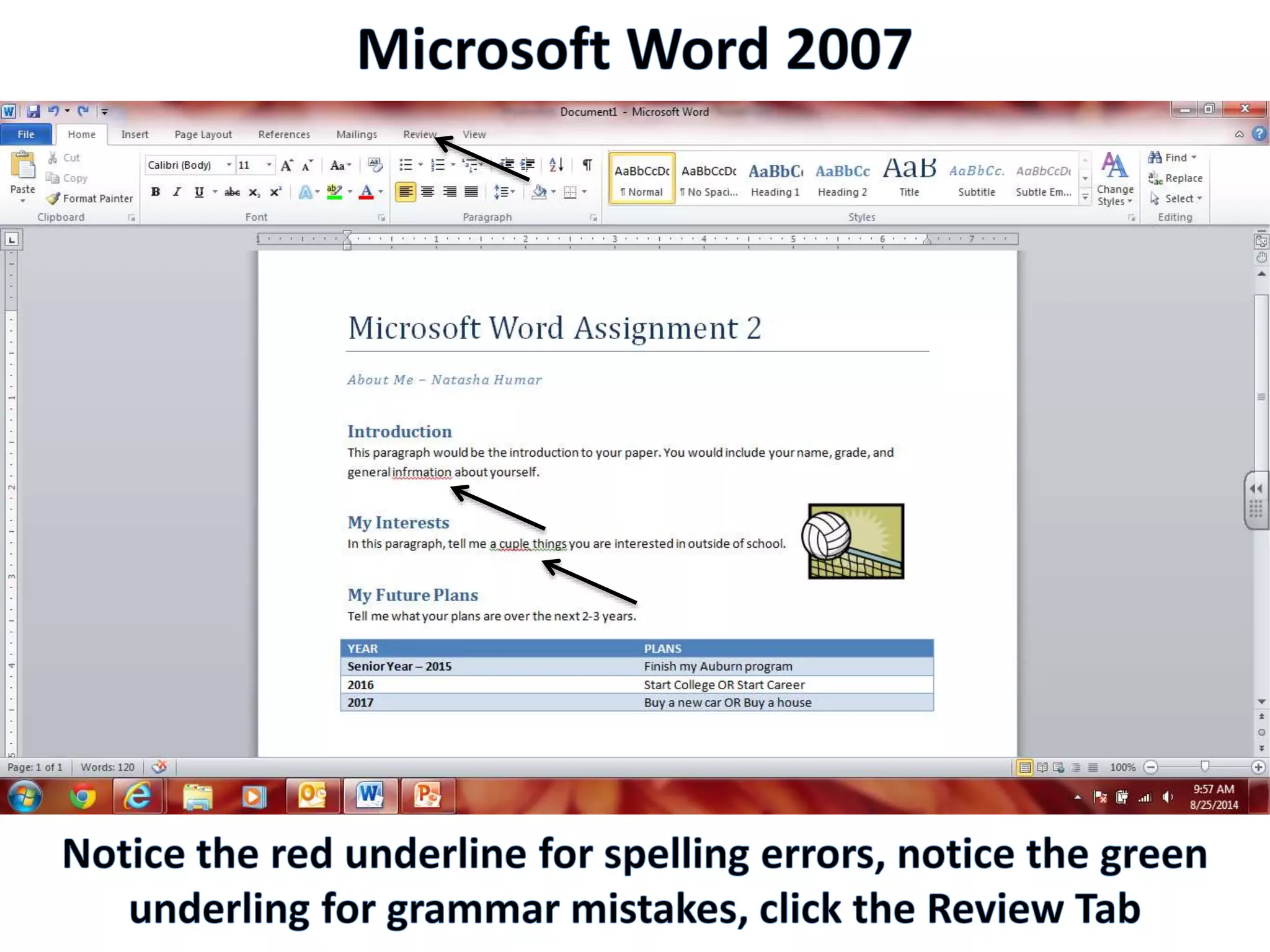 Productivity Programs - Word 2010