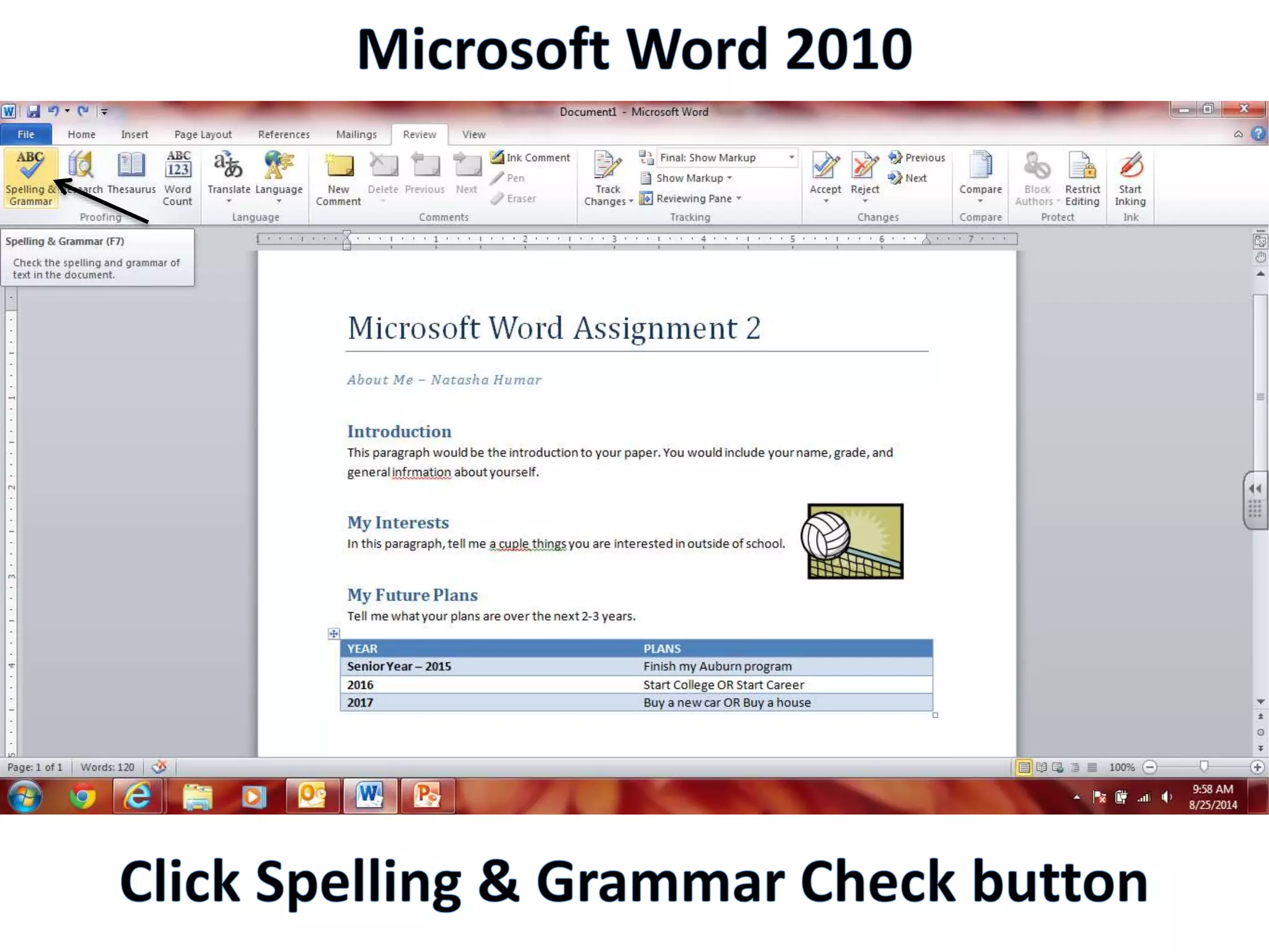 Productivity Programs - Word 2010