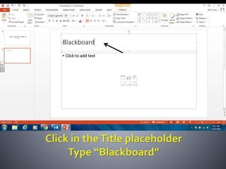 Productivity programs powerpoint assignment