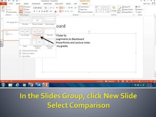 Productivity programs powerpoint assignment
