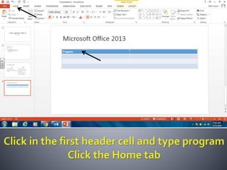 Productivity programs powerpoint assignment