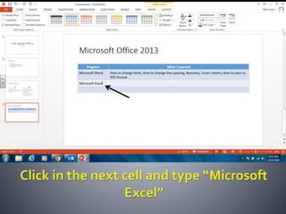 Productivity programs powerpoint assignment
