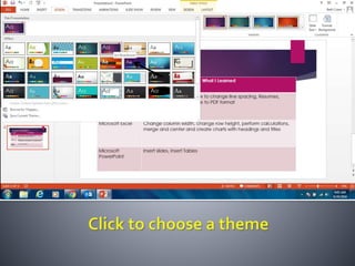 Productivity programs powerpoint assignment