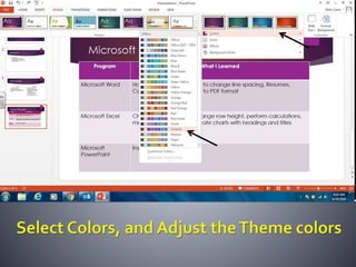 Productivity programs powerpoint assignment