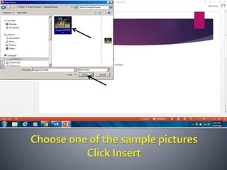 Productivity programs powerpoint assignment