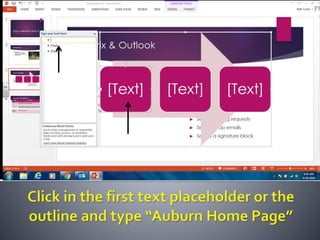 Productivity programs powerpoint assignment