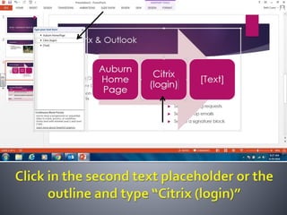 Productivity programs powerpoint assignment