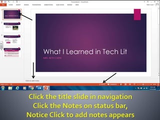 Productivity programs powerpoint assignment