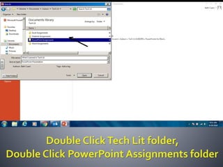 Productivity programs powerpoint assignment