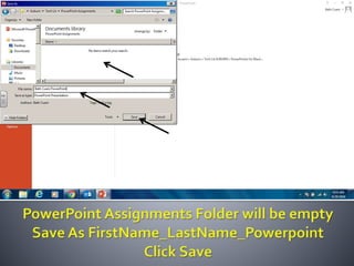 Productivity programs powerpoint assignment