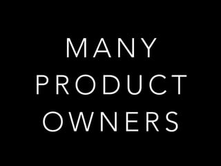 M A N Y
P R O D U C T
O W N E R S
 