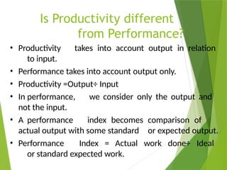 Comprehensive Guide to Productivity: Concepts, Measurement, and ...