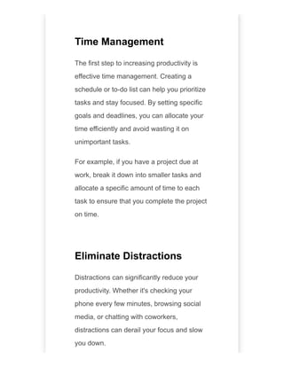 Productivity Secrets - How to Get More Done in Less Time.pdf