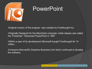 Productivity software presentation | PPTX