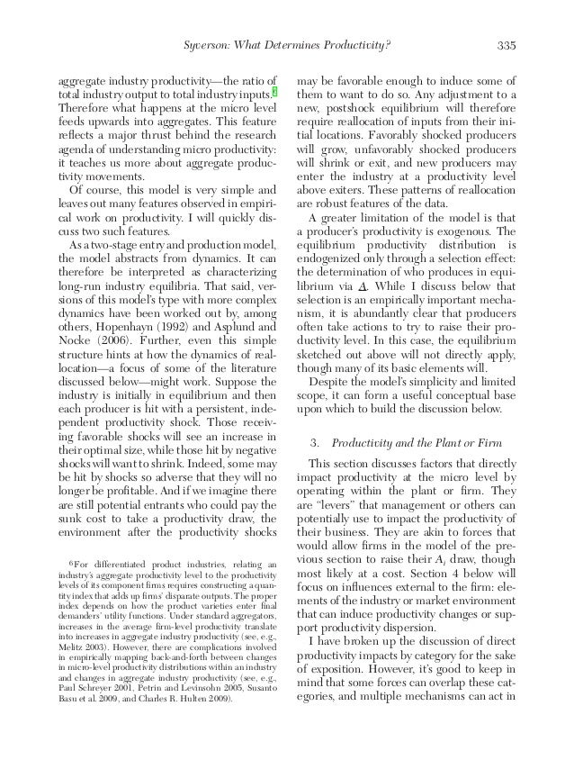 what determines productivity Chad syverson, along with nick bloom, john van reenen, pete klenow and many others, has been at the forefront of a really interesting new strand of the. what determines productivity Chad syverson, along with nick bloom, john van reenen, pete klenow and many others, has been at the forefront of a really interesting new strand of the.