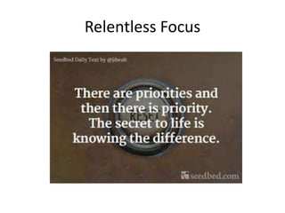 Relentless Focus
 