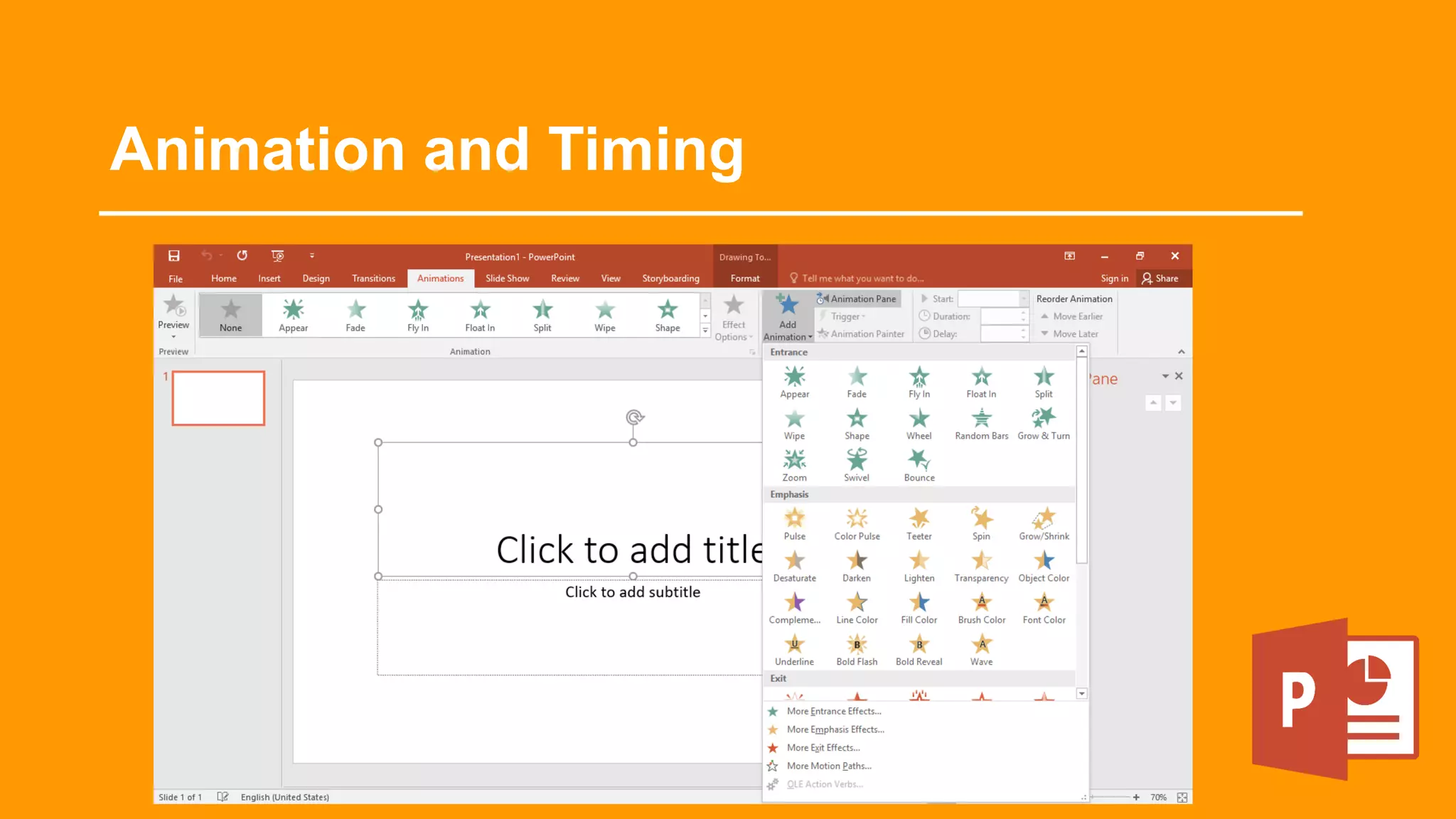 Animation and Timing
 