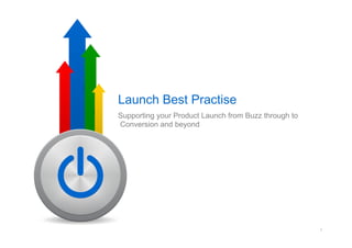 Launch Best Practise
Supporting your Product Launch from Buzz through to
Conversion and beyond




                                                      1
 