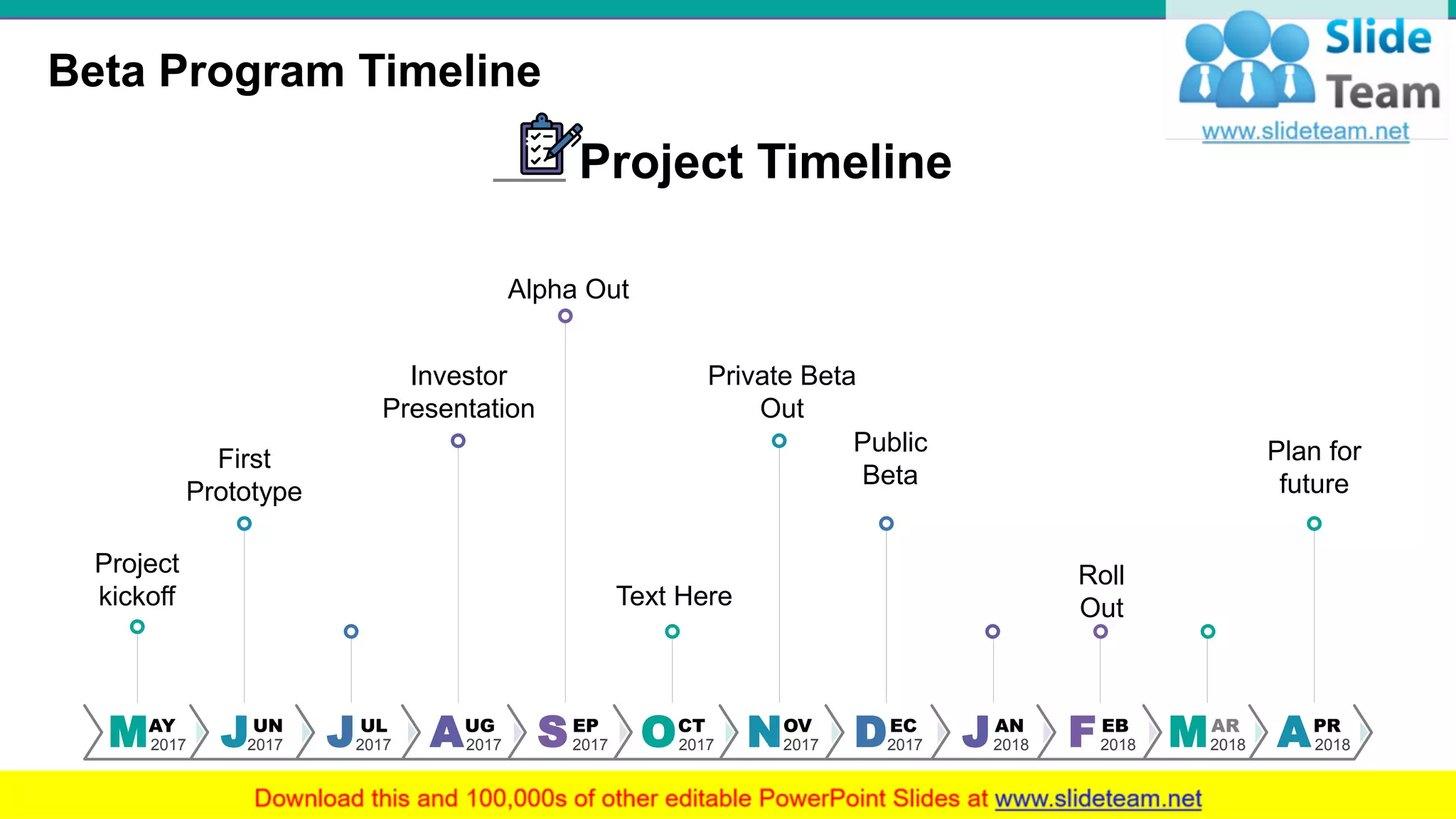 Beta Program Timeline
12
Project
kickoff
First
Prototype
Investor
Presentation
Alpha Out
Private Beta
Out
Plan for
future
Roll
Out
Public
Beta
Project Timeline
Text Here
MAY
2017 2017 2017 2017 2017 2017 2017 2017 2018 2018 2018 2018JUN
JUL
AUG
SEP
OCT
NOV
DEC
JAN
FEB
MAR
APR
 