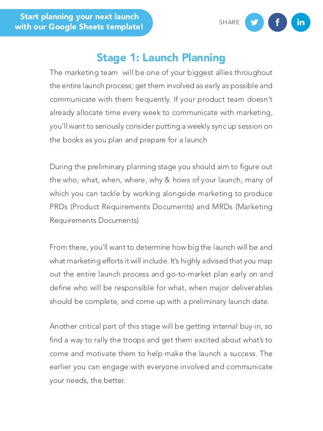 product launch planning