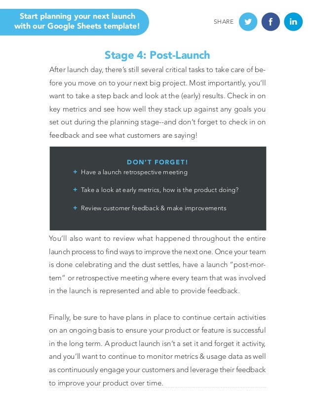 product launch planning