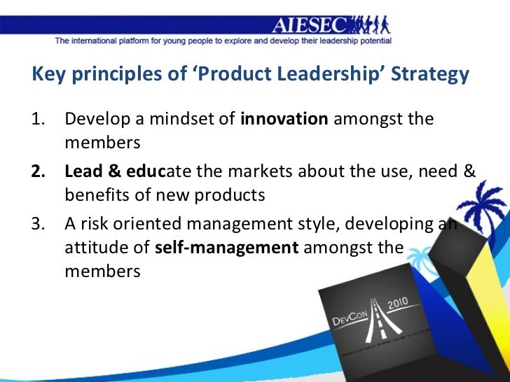 Product leadership