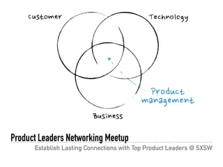 Product Leaders Networking Meetup
Establish Lasting Connections with Top Product Leaders @ SXSW
 