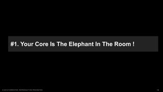 13© 2019 FORRESTER. REPRODUCTION PROHIBITED.
#1. Your Core Is The Elephant In The Room !
 