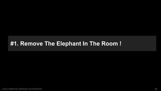 24© 2019 FORRESTER. REPRODUCTION PROHIBITED.
#1. Remove The Elephant In The Room !
 