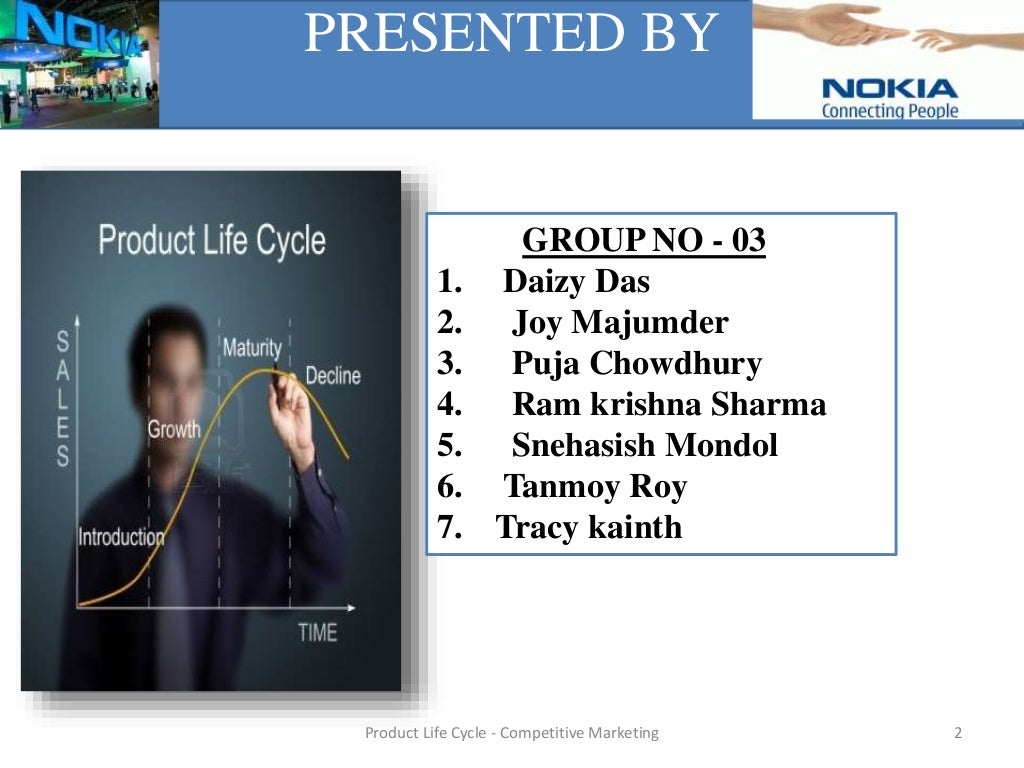 Product life cycle of smartphones picture
