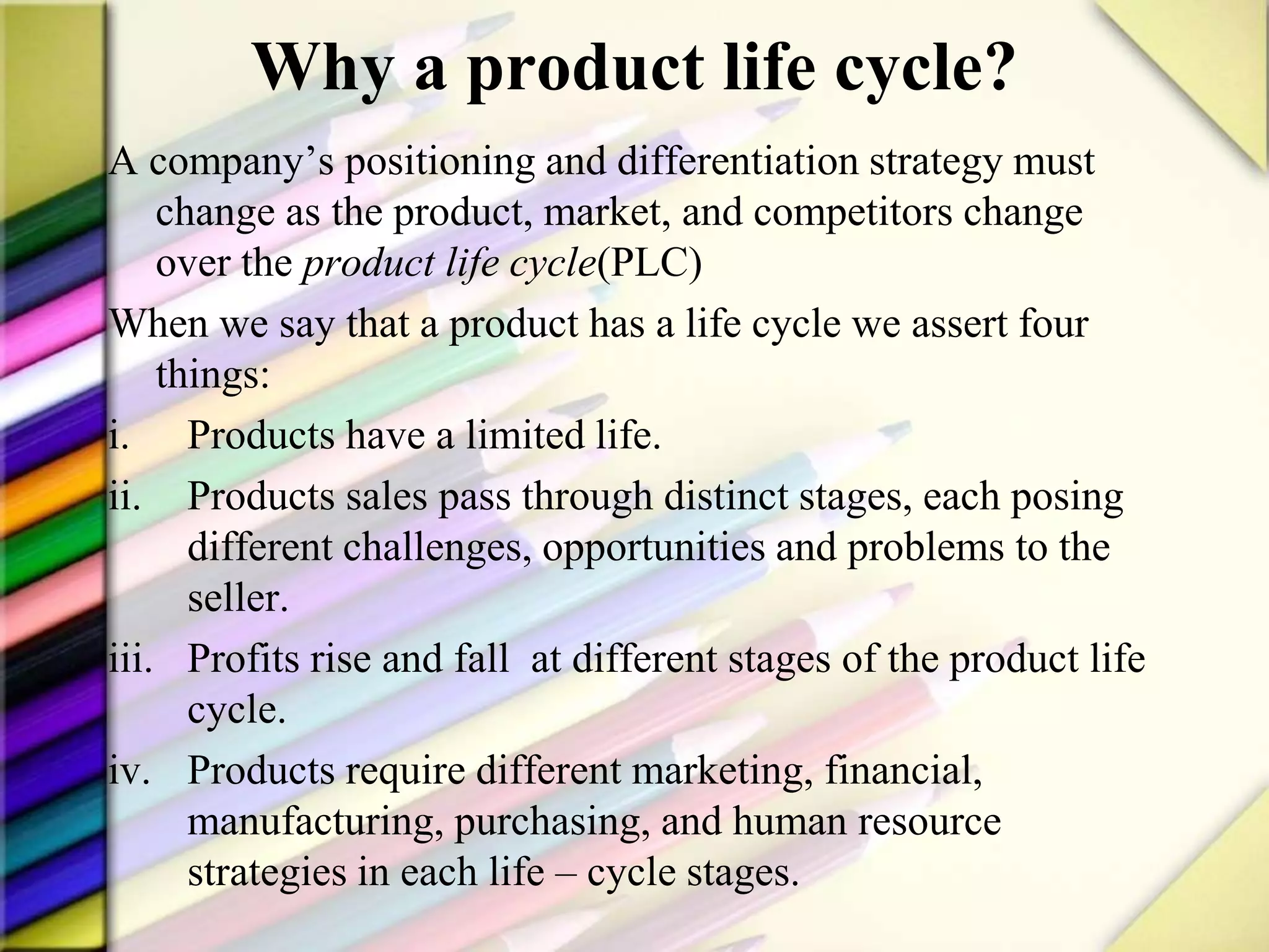 Product life cycle & marketing strategies | PPTX