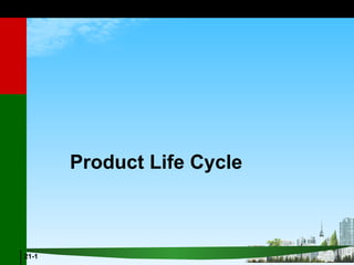 Product Life Cycle



21-1
 