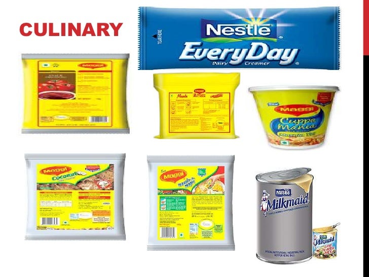 Product line of nestle