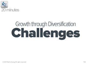 20 minutes


                      Growth through Diversification
              Challenges
© 2014 Berlin Asong. All rights...