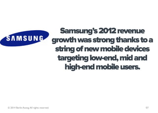 Samsung’s 2012 revenue
                                            growth was strong thanks to a
                         ...