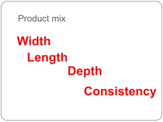 Product mix
 