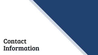 Contact
Information
 