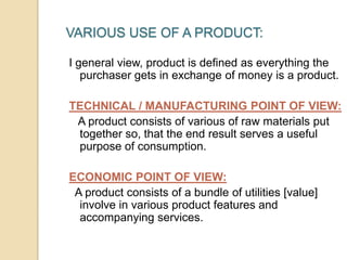 Using A Product Product management and product life cycle | PPTX