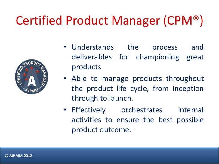Product Management Certification In Singapore H Del Castillo Aipm