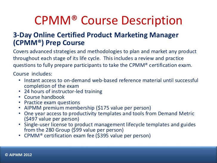 certified product manager certified product manager