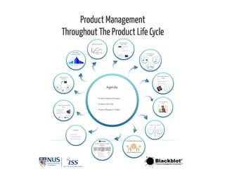 Product management throughout the product life cycle