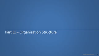 17©www.dhirenjani.com
Part III – Organization Structure
 
