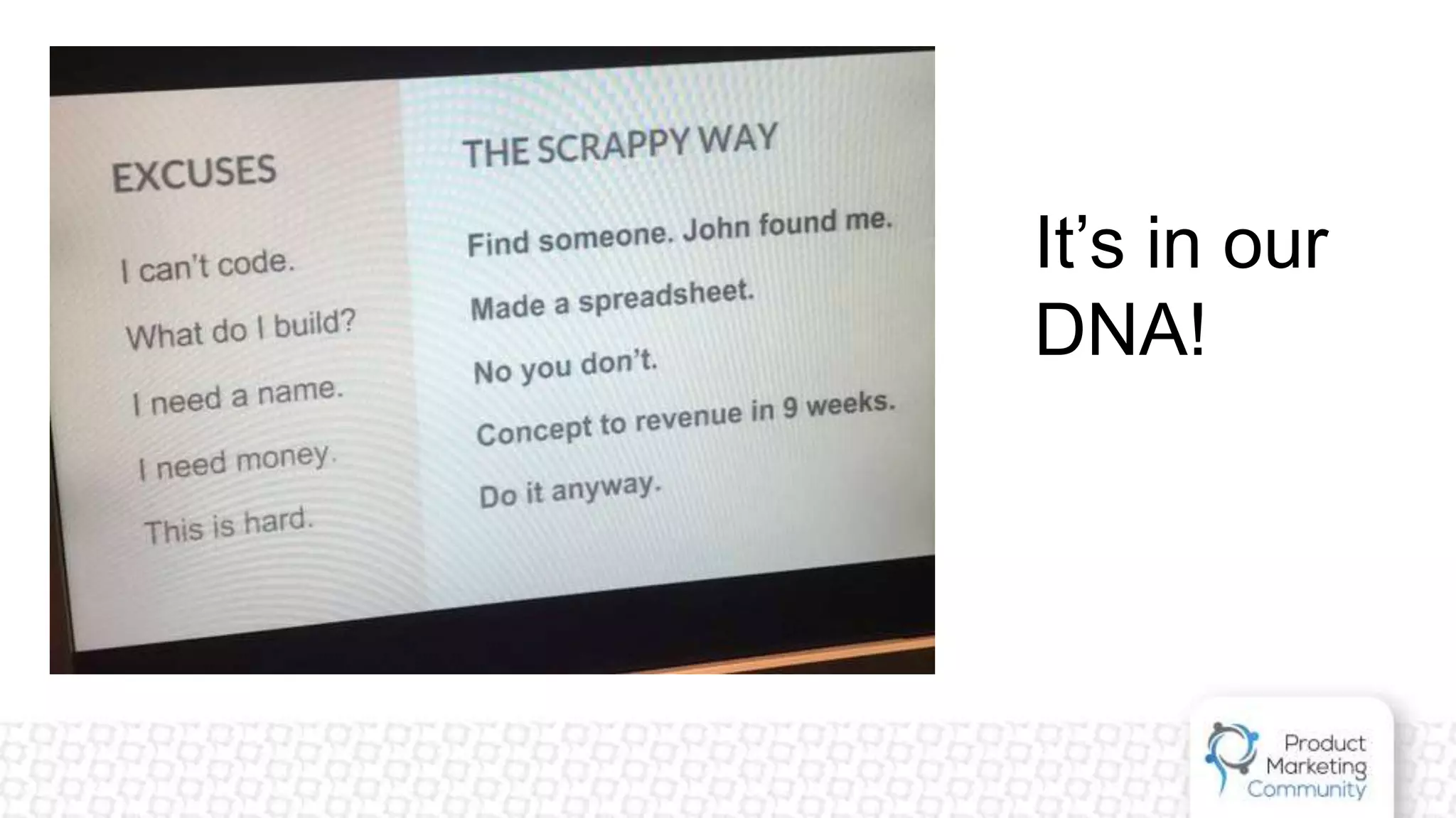 It’s in our
DNA!
 