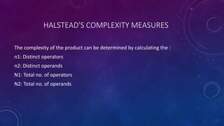 Product Metrics | PPTX | Computer Software and Applications | Computing